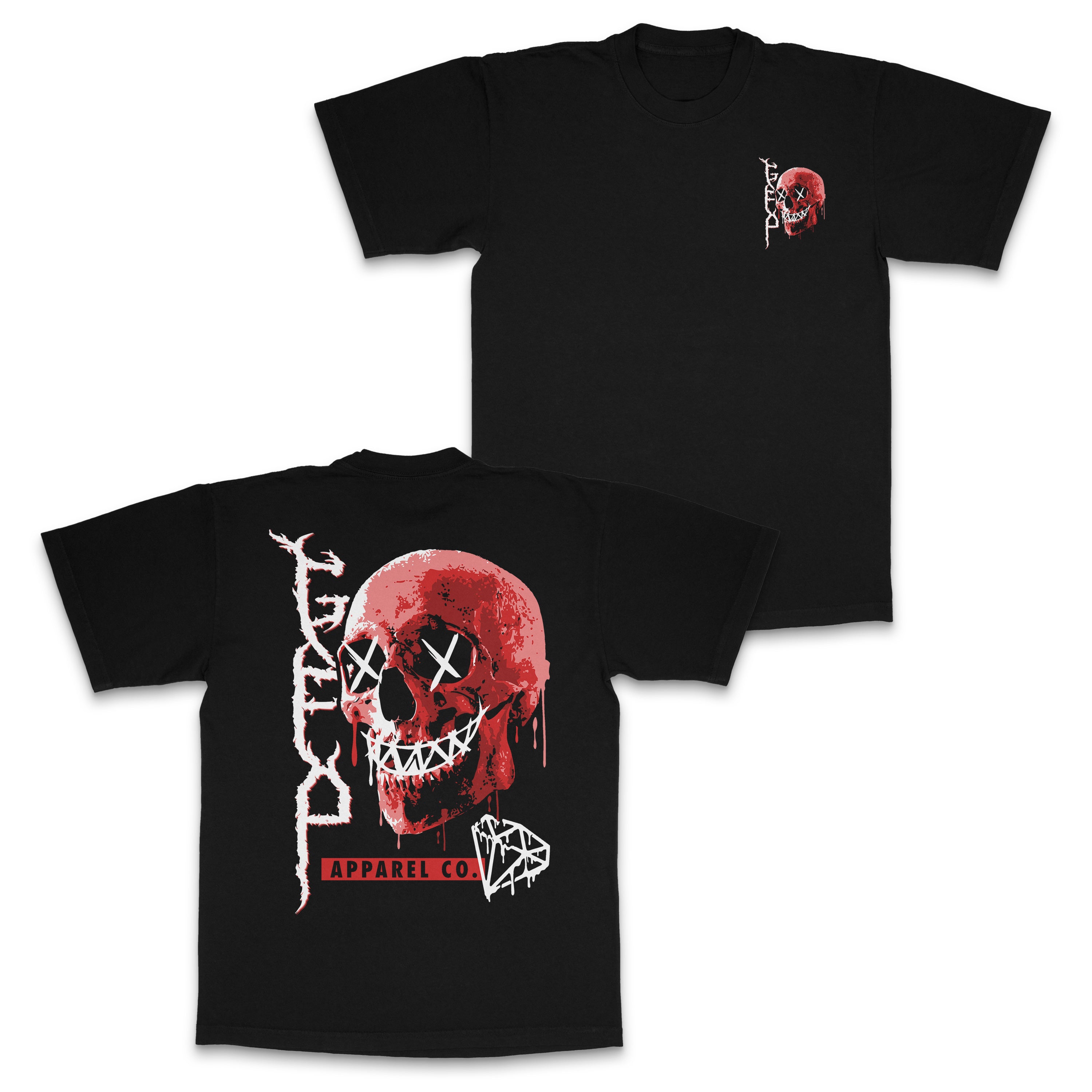 L.G.B. SKULLS/HSV/P スカル総柄Tシャツ SKULLY TEE – GabeFarrellProductions